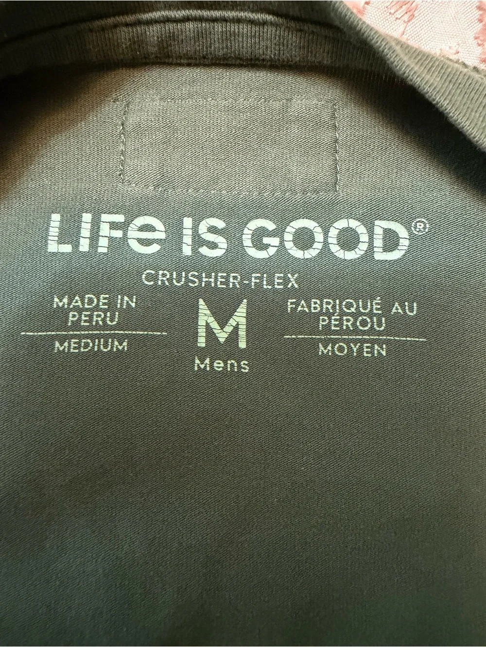 Life is Good Linear Mountains Long Sleeve Tee in the colorway Moss Green.